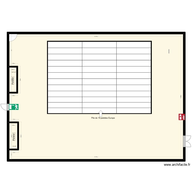 plans locaL EMBALLAGE. Plan de 0 pièce et 0 m2
