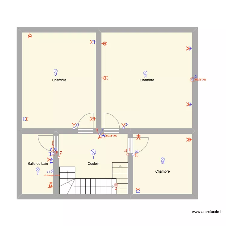 1er etage. Plan de 5 et 67 m² 1er etage. Plan de 5 et 67 m²