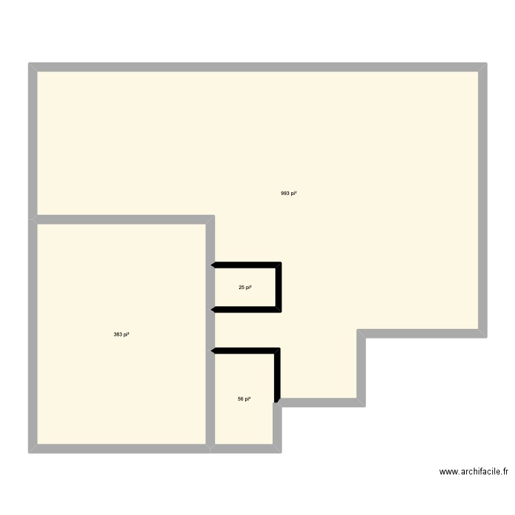 542. Plan de 4 pièces et 135 m2