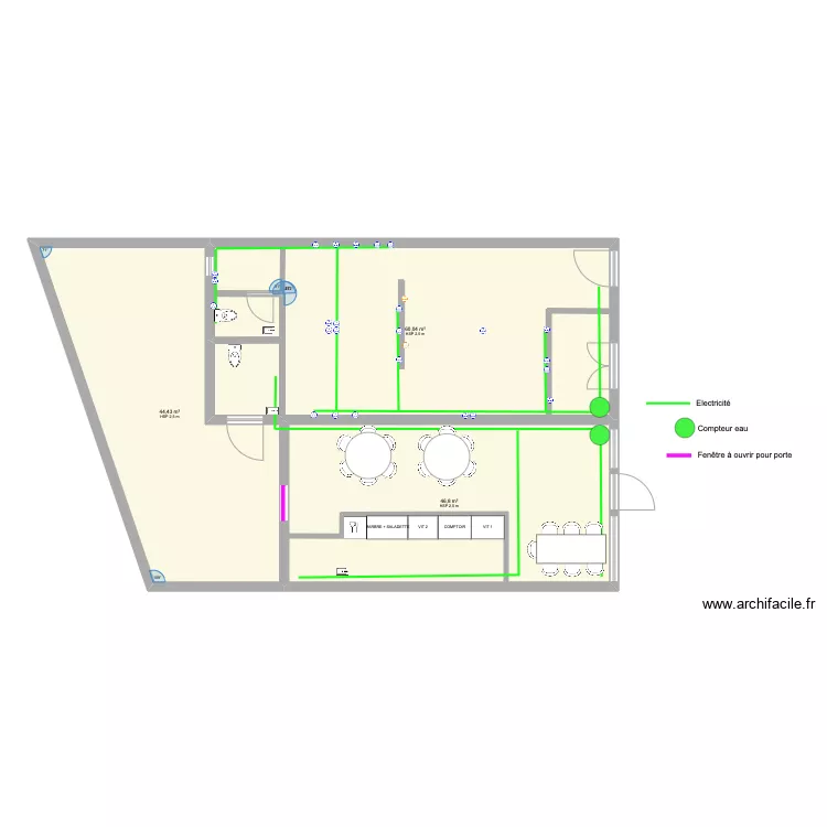 ELECTRICITE. Plan de 
