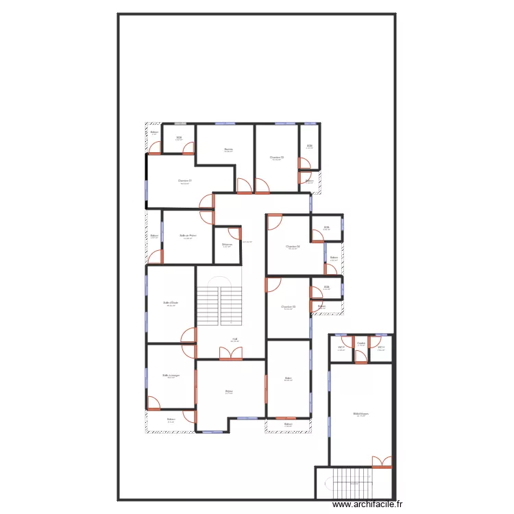 Plan Distribution villa 20x35 R1 02. Plan de 