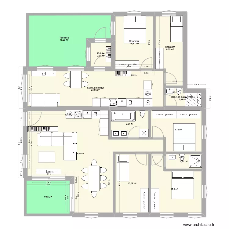 Les Fr&ecirc;nes d&eacute;finitif 09.05.2026. Plan de 46  et 522 m²