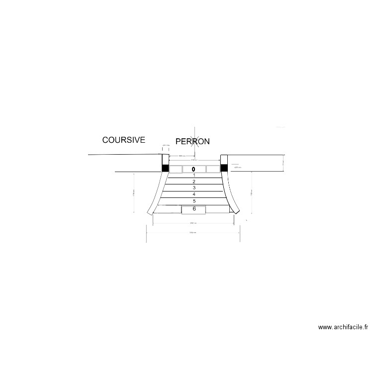 PLAN DE CALPINAGE HABILLAGE MARCHE ESCALIER. Plan de 0 pièce et 0 m2