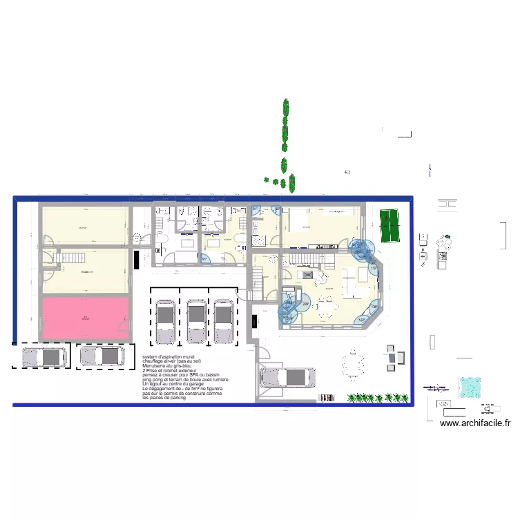 Ma maison &agrave; Boylesve 10. Plan de 12 pièces et 253 m²