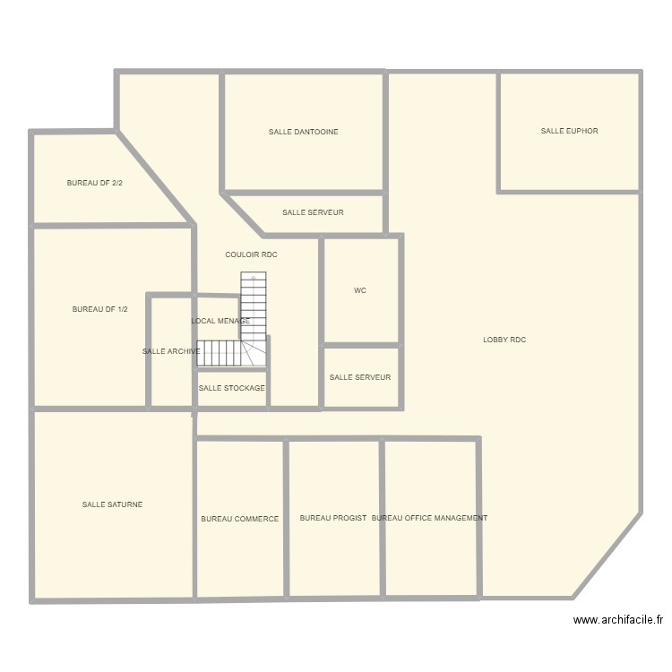 PLAN RDC AGENIUM. Plan de 16 pièces et 303 m2
