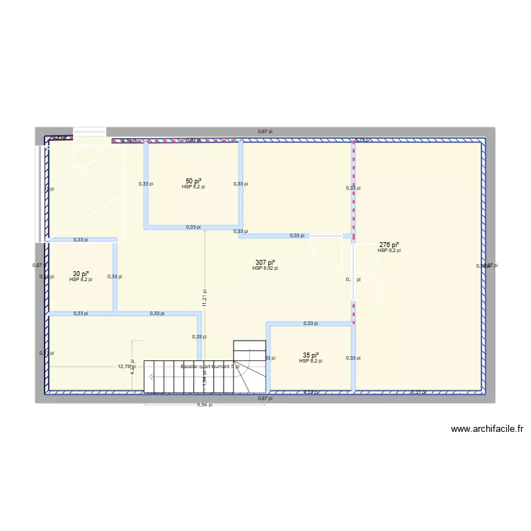 Plan Sous-Sol Devise. Plan de 5 et 107 m² Plan Sous-Sol Devise. Plan de 5 et 107 m²