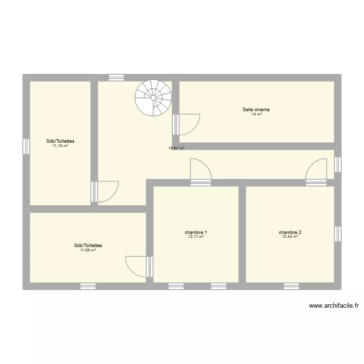 maison  90m2 +1. Plan de 6  et 81 m²