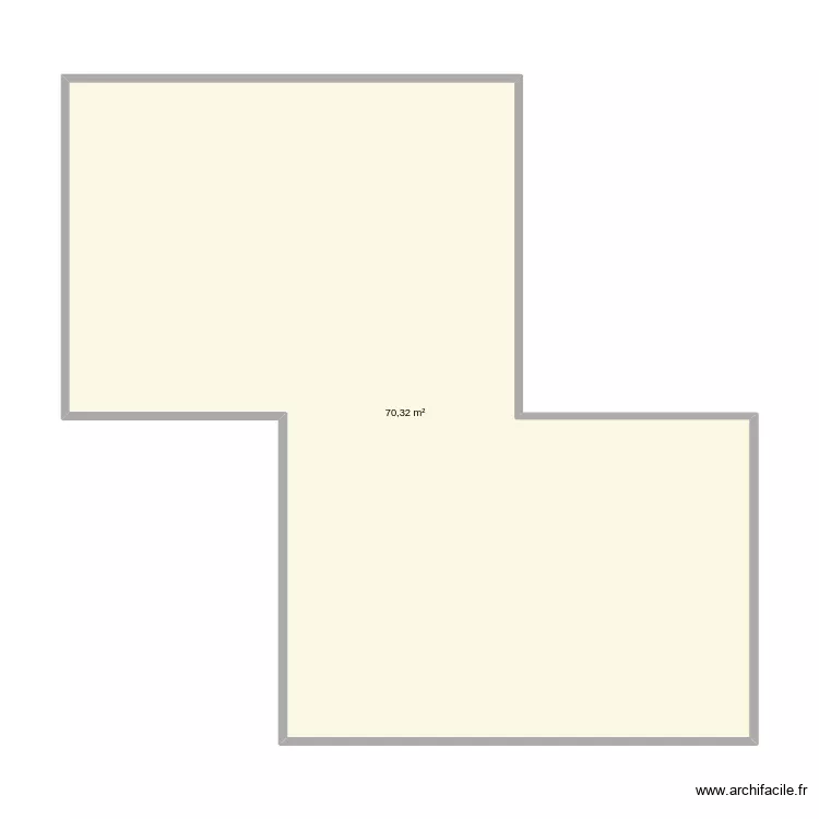 plan vide. Plan de 1 et 70 m² plan vide. Plan de 1 et 70 m²