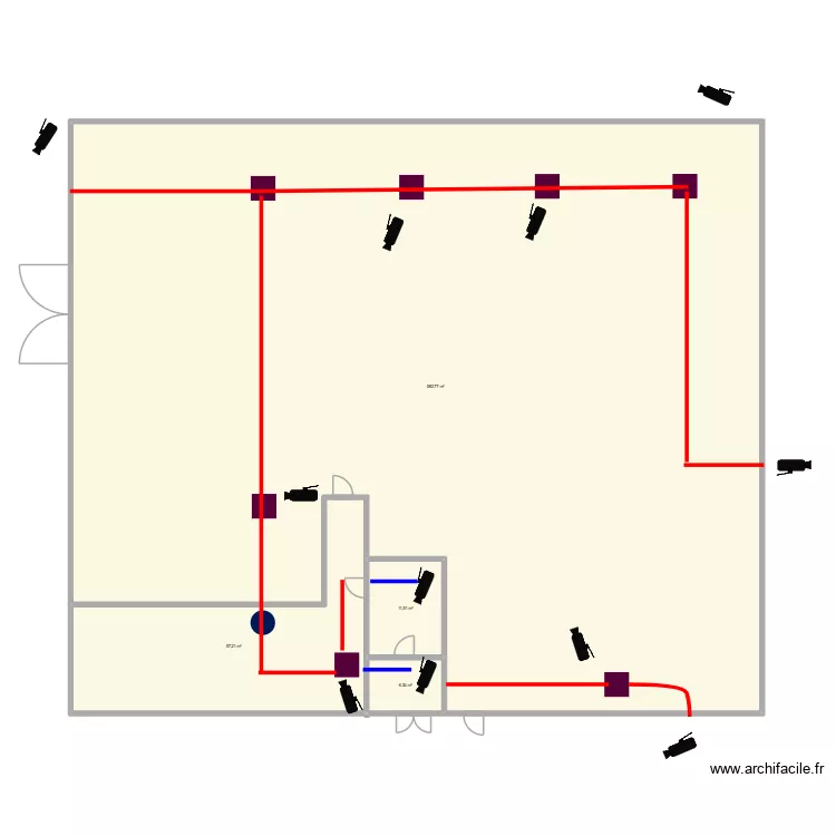 Iheb-Najou. Plan de 4  et 658 m²