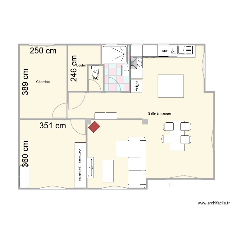 New étage meublé. Plan de 0 pièce et 0 m2 New étage meublé. Plan de 0 pièce et 0 m2