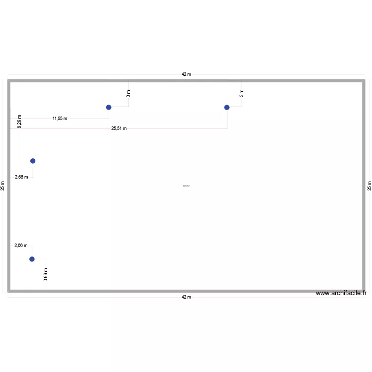 ucopac air. Plan de 1  et 1017 m²