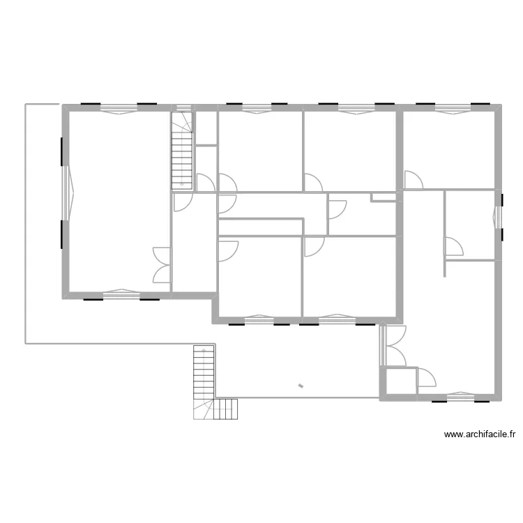 26/ABAG/069 Etage. Plan de 15  et 143 m²