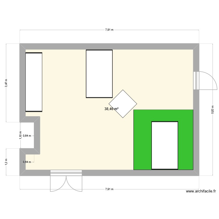 RDI Erbium. Plan de 0 pièce et 0 m2