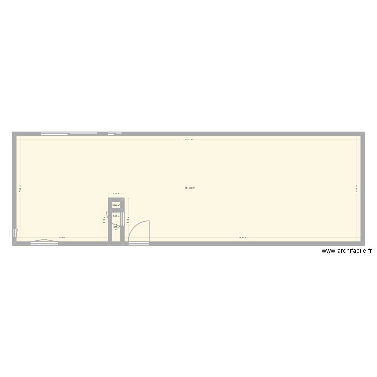 Maison gaillan. Plan de 3 pièces et 183 m2