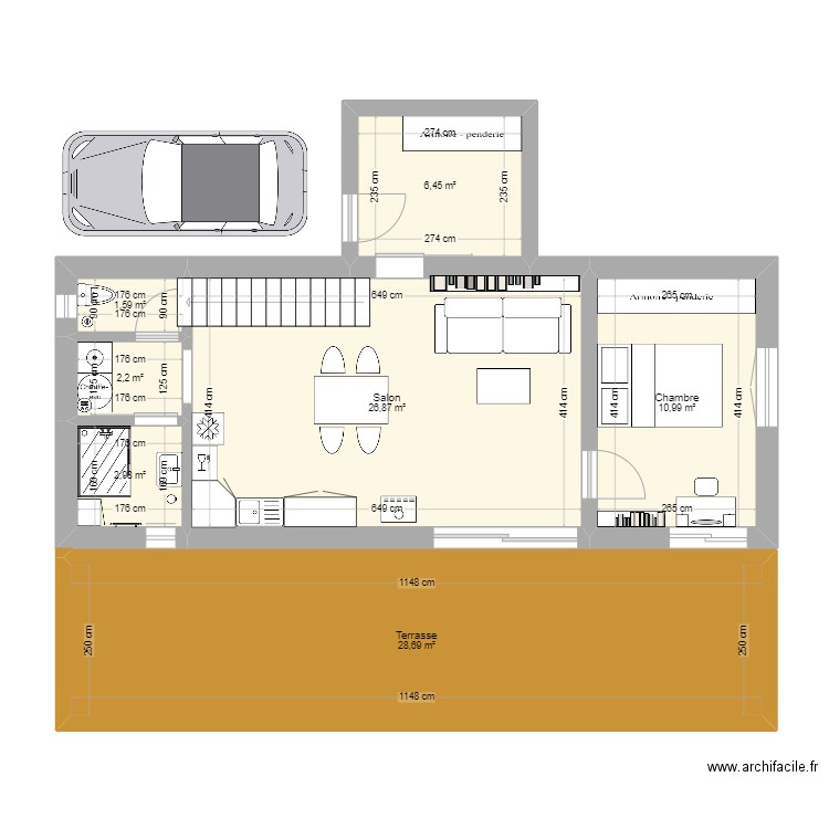 Cabane. Plan de 0 pièce et 0 m2