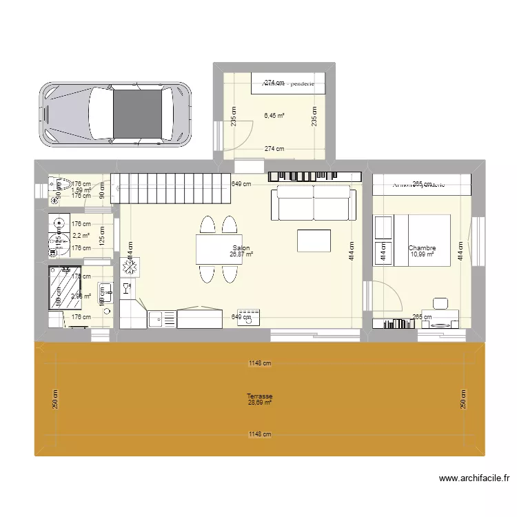 Cabane. Plan de Cabane. Plan de