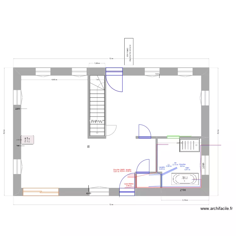 BREI-1 Circuits Eau chaude et Froide. Plan de 