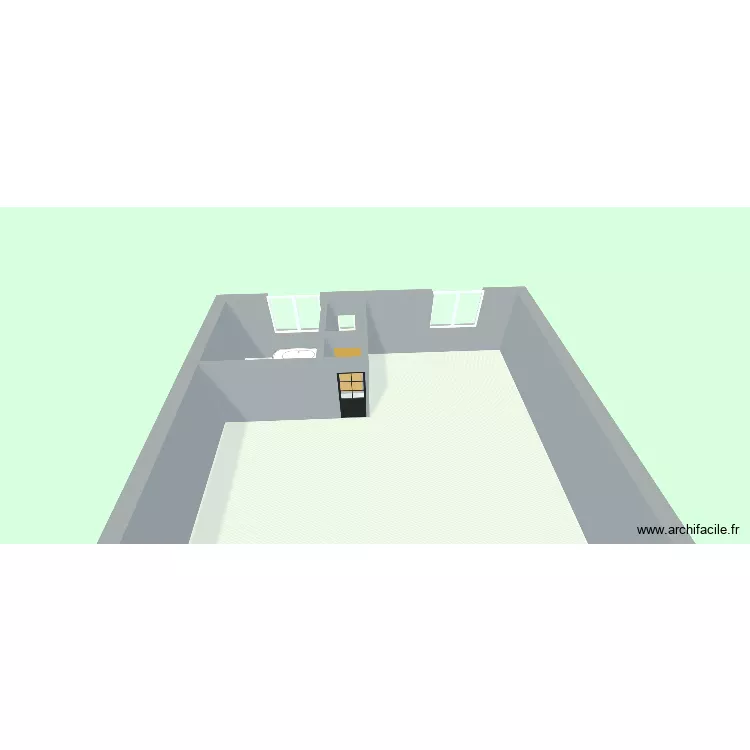 MAISON. Plan de 3  et 121 m²