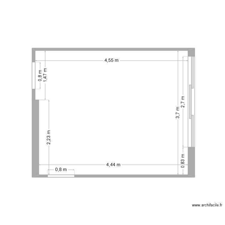 Travaux. Plan de 0 pièce et 0 m2