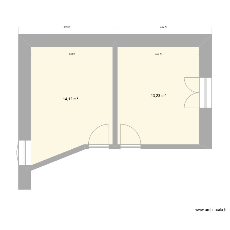 Chambre. Plan de 0 pièce et 0 m2