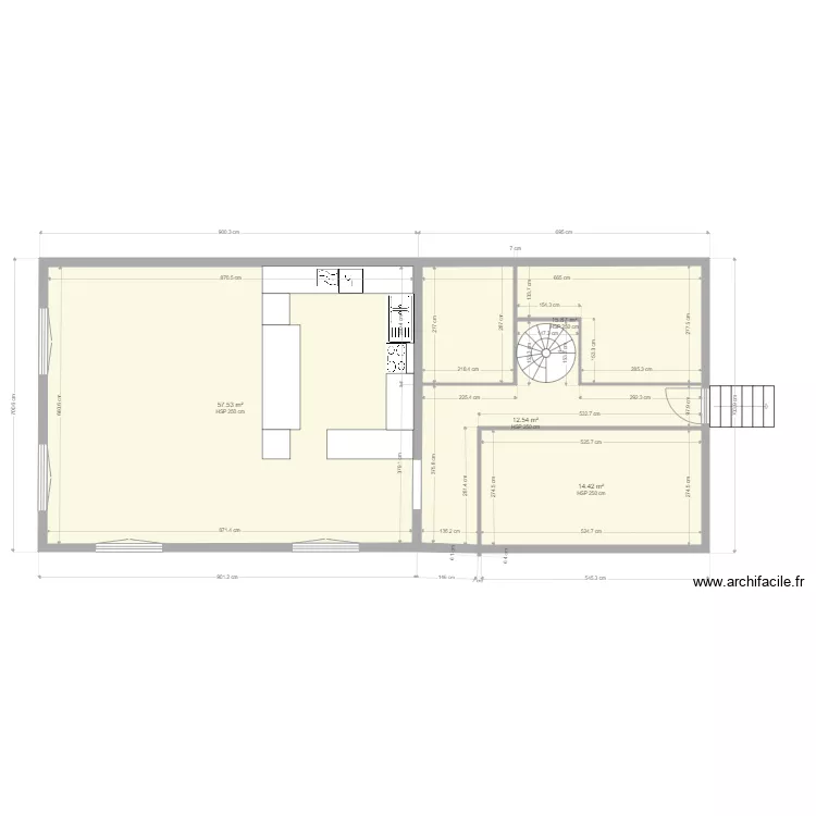 sabri. Plan de 4  et 100 m²