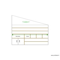 Mur coté bureau avec porte