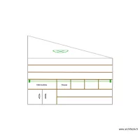 Mur coté bureau avec porte