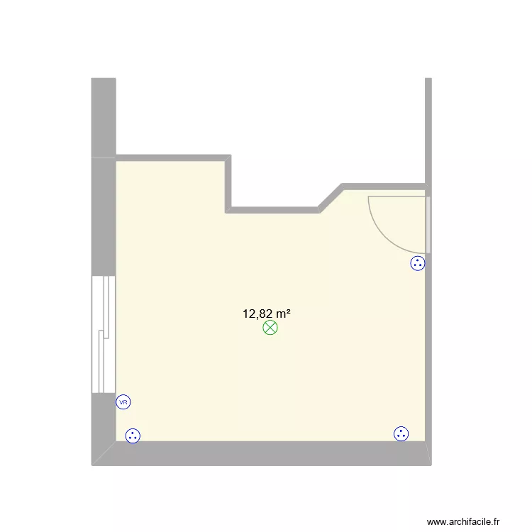 Chambre 1. Plan de 1 et 13 m² Chambre 1. Plan de 1 et 13 m²