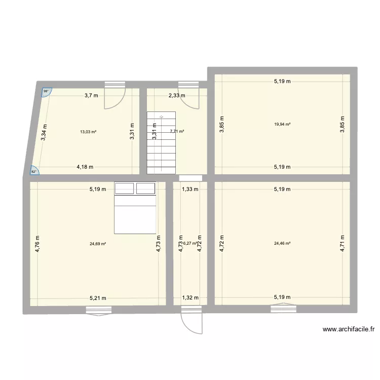 Tregunc rte de melgven 3. Plan de 6  et 96 m²