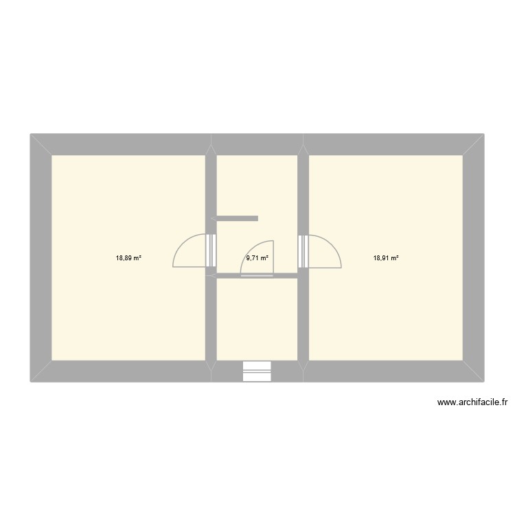 &eacute;tage. Plan de 0 pièce et 0 m2