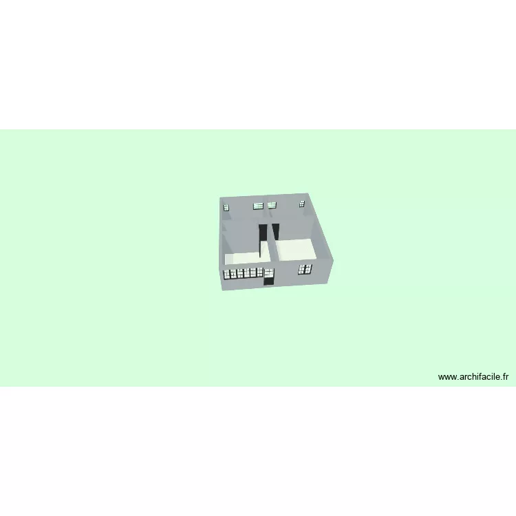 bungalow. Plan de bungalow. Plan de