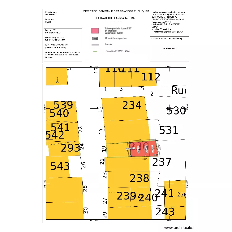 dp02 toiture PIERRE. Plan de 