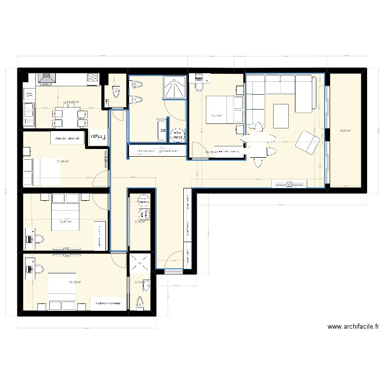  LES IBIS 2EME cuisine. Plan de 0 pièce et 0 m2