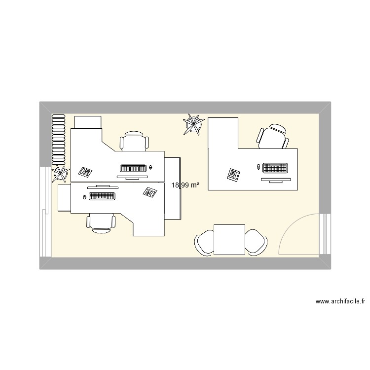 Bureau DGST. Plan de 0 pièce et 0 m2