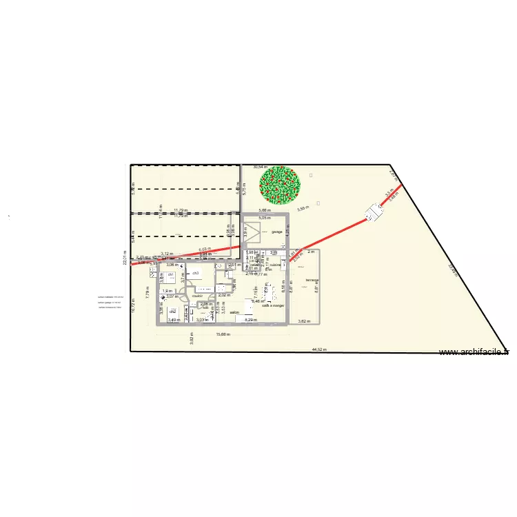 villa essaie avec depot final agencement 4. Plan de 10  et 967 m²