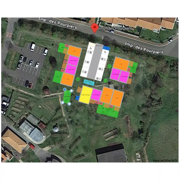 Challans - Impasse des Pourpiers bis. Plan de 