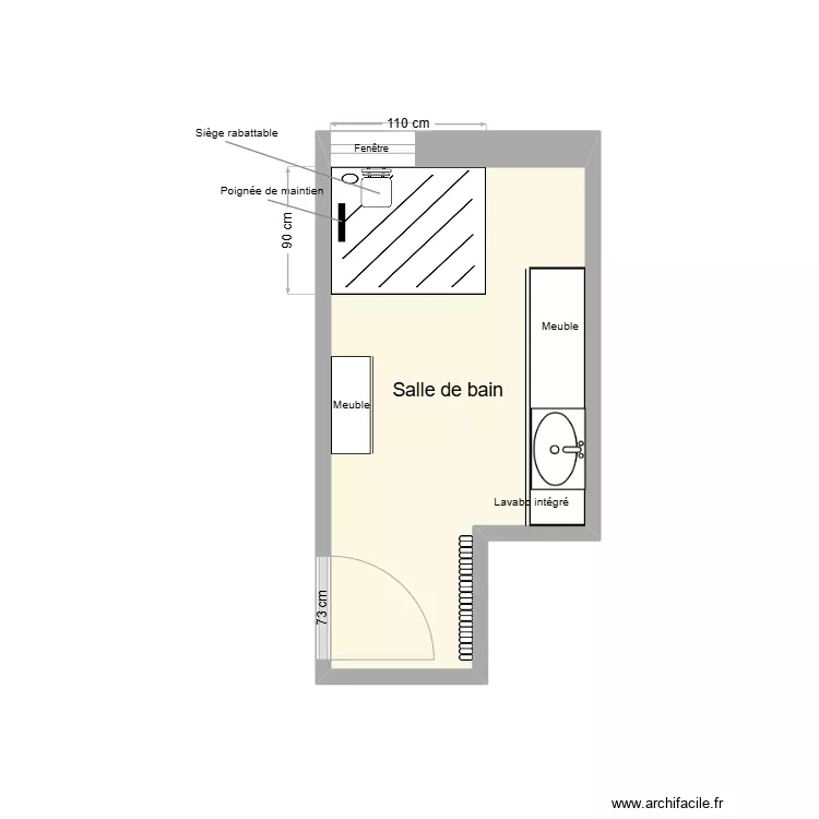 BONNET SDB Adaptation. Plan de 