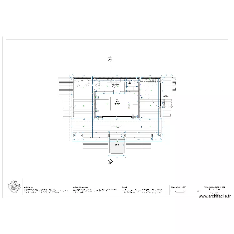 SUITE LUXE R+1 - TERRA EDENA. Plan de 