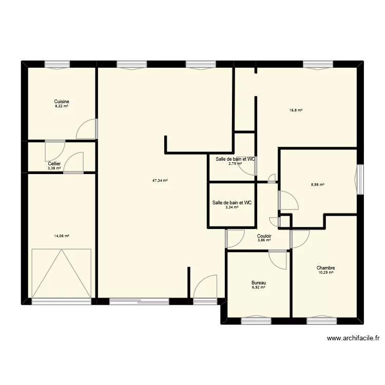 BES. Plan de 12 Pièces et 126 m² BES. Plan de 12 Pièces et 126 m²