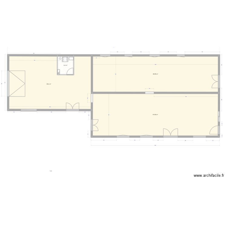 ROCHOIR TERRASSEMENT. Plan de 4 pièces et 218 m2