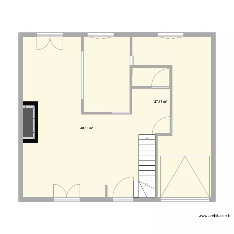 maison Vallieres 1. Plan de 2 et 69 m² maison Vallieres 1. Plan de 2 et 69 m²