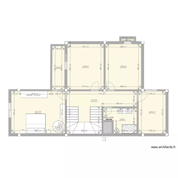 1 er etage. Plan de 9 et 106 m² 1 er etage. Plan de 9 et 106 m²