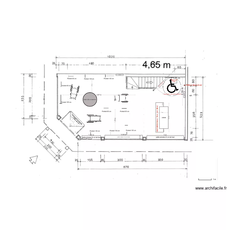 plan am&eacute;nag&eacute; ARCADIA au 23.09.2025. Plan de 