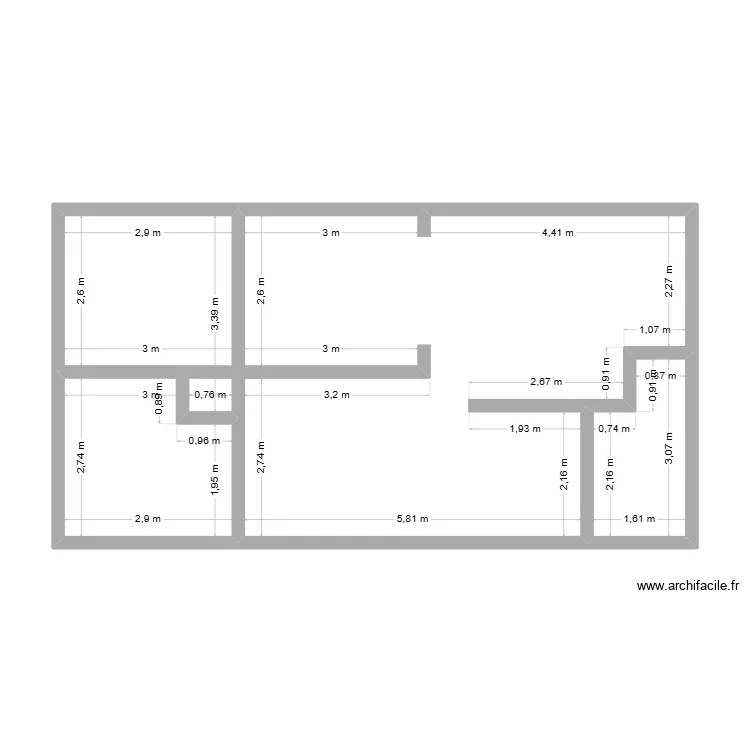rousseau. Plan de 3 et 55 m² rousseau. Plan de 3 et 55 m²