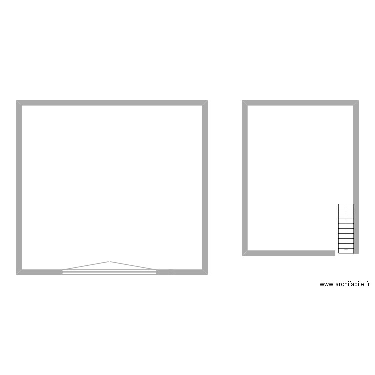 Dan garage. Plan de 0 pièce et 0 m2