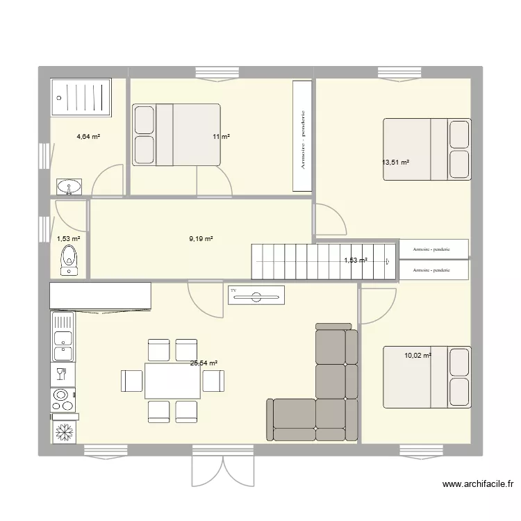 mex etage. Plan de 8 et 77 m² mex etage. Plan de 8 et 77 m²