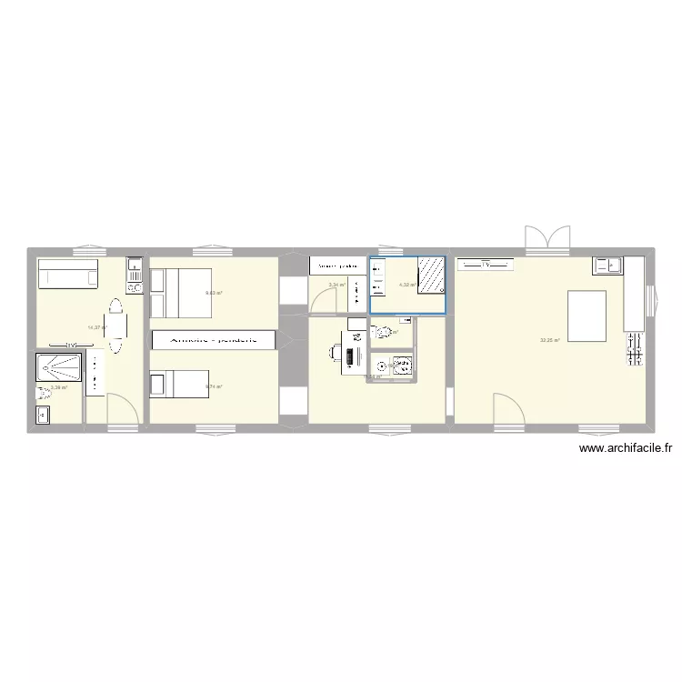 Quelaines 3. Plan de 