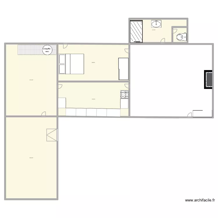 projet 1. Plan de 6  et 543 m²