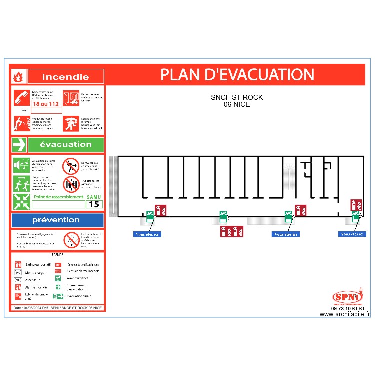 SNCF ST ROCK 06 NICE EVAC. Plan de 0 pièce et 0 m2