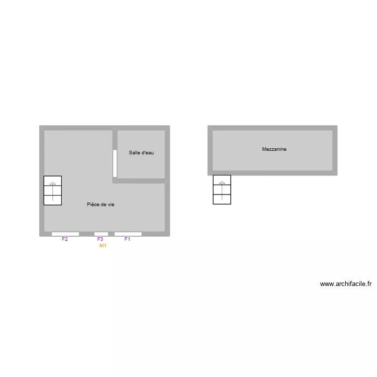 Poulard. Plan de 3 et 10 m² Poulard. Plan de 3 et 10 m²